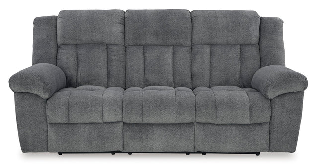 Ashley Slate Tip - Off PWR REC Sofa with ADJ Headrest - Chenille - 6930415 - Home Elegance USA - 1