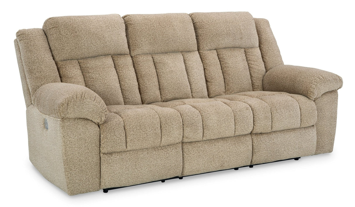 Ashley Wheat Tip - Off PWR REC Sofa with ADJ Headrest - Chenille - 6930515 - Home Elegance USA - 2