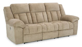 Ashley Wheat Tip - Off PWR REC Sofa with ADJ Headrest - Chenille - 6930515 - Home Elegance USA - 2