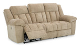 Ashley Wheat Tip - Off PWR REC Sofa with ADJ Headrest - Chenille | Home Elegance USA