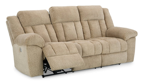 Ashley Wheat Tip - Off PWR REC Sofa with ADJ Headrest - Chenille - 6930515 - Home Elegance USA - 4