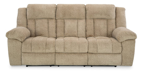 Ashley Wheat Tip - Off PWR REC Sofa with ADJ Headrest - Chenille - 6930515 - Home Elegance USA - 1