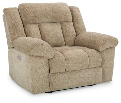 Ashley Wheat Tip - Off PWR Recliner/ADJ Headrest - Chenille - 6930582 - Home Elegance USA - 1