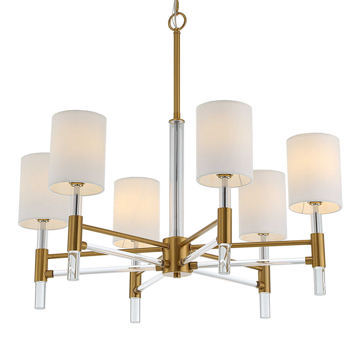Welkin 6 Light Modern Chandelier - Gold by Uttermost - View 4