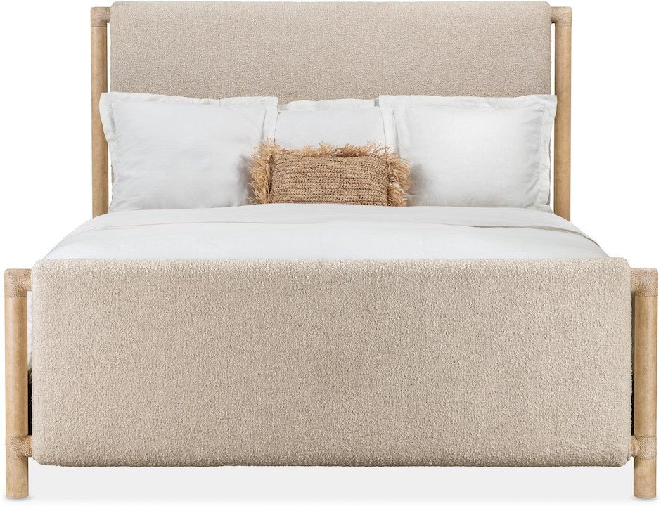 Retreat Upholstered Panel Bed in Dune Finish – Queen or King | Hooker - Home Elegance USA
