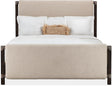 Retreat Upholstered Panel Bed Queen or King in Black Sand – Hooker Furniture - sold by Home Elegance USA