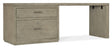 Linville Falls 84" Desk With Lateral File Cabinet - Gray by Hooker Furniture - View 1