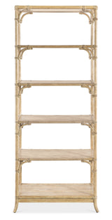 Retreat Pole Rattan Bookcase - Beige | Hooker Furniture