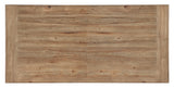 Vineyard Row Rectangle Dining Table with Two 20-inch Leaves by Hooker Furniture in Pecky Hickory Veneers