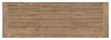 Vineyard Row Rectangle Dining Table with Two 20-inch Leaves by Hooker Furniture in Pecky Hickory Veneers