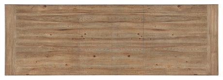 Vineyard Row Rectangle Dining Table with Two 20-inch Leaves by Hooker Furniture in Pecky Hickory Veneers