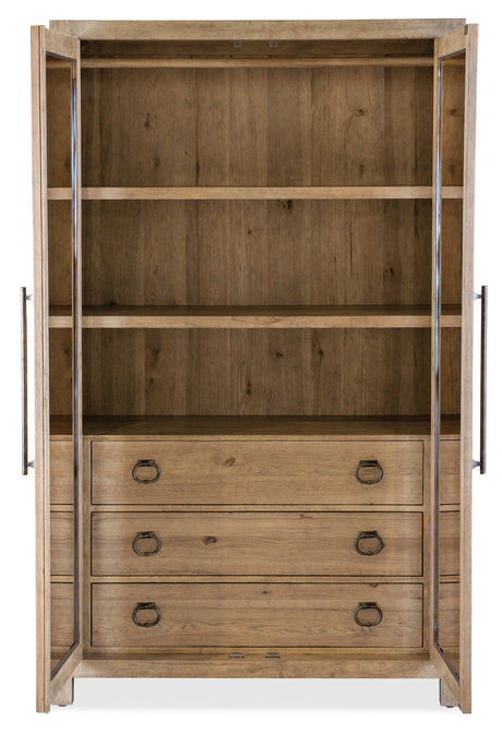 Vineyard Row Wardrobe by Hooker Furniture in Pecky Hickory & White Oak Veneers