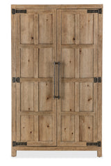 Vineyard Row Wardrobe by Hooker Furniture in Pecky Hickory & White Oak Veneers