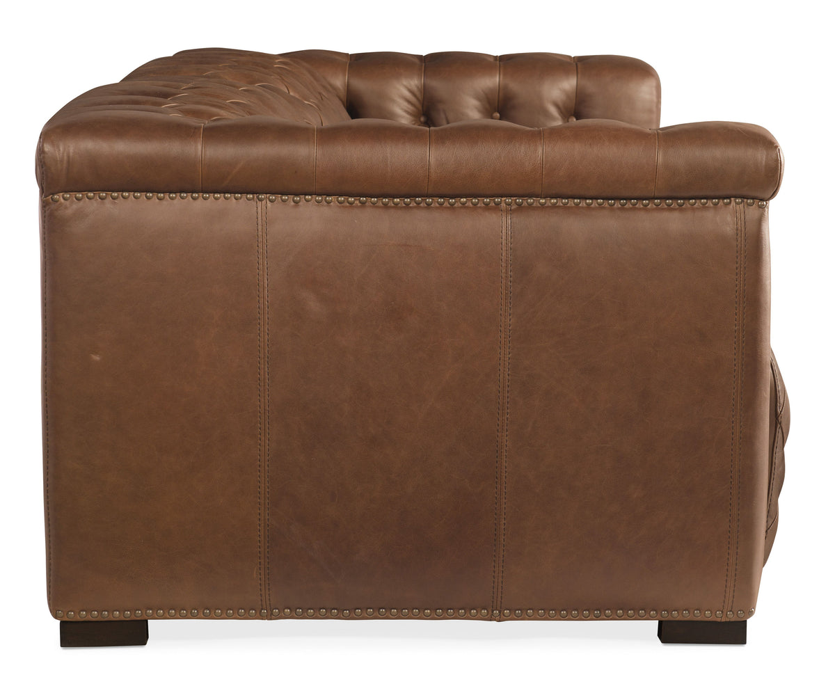 Savion 2 Over 2 Sofa With Power Recline & Power Headrest Saddlebag Lodge - Light Brown by Hooker Furniture - View 5