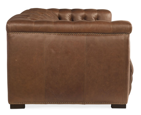 Savion 2 Over 2 Sofa With Power Recline & Power Headrest Saddlebag Lodge - Light Brown by Hooker Furniture - View 5