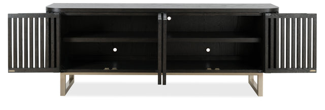 Commerce And Market Easton Entertainment Console Burnt Timber - Black by Hooker Furniture - View 10
