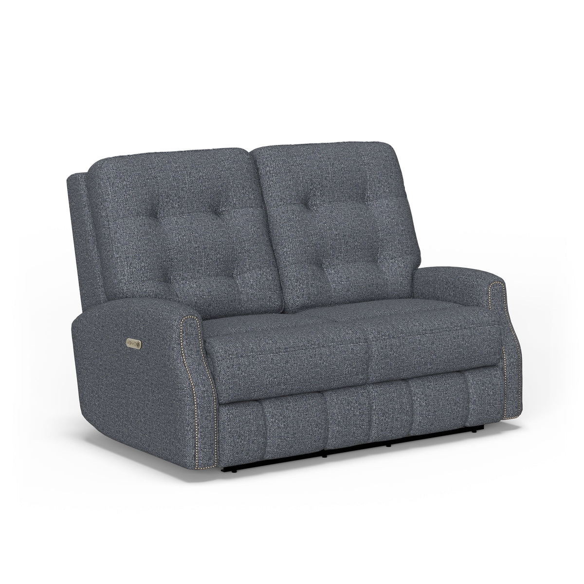 Devon Transitional Fabric Power Reclining Loveseat With Power Headrests | Flexsteel