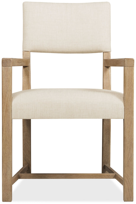 Driftwood Upholstered Arm Chair (Set of 2) Buckboard - Beige / Light Brown by Hooker Furniture - View 3