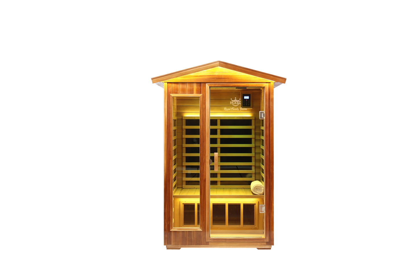 Two-person far-infrared outdoor sauna - Home Elegance USA