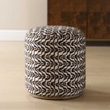 Cas Plush Ottoman Espresso - Dark Brown by Uttermost - View 2