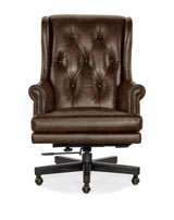 Charleston Executive Swivel Tilt Chair - Dark Brown by Hooker Furniture - View 4