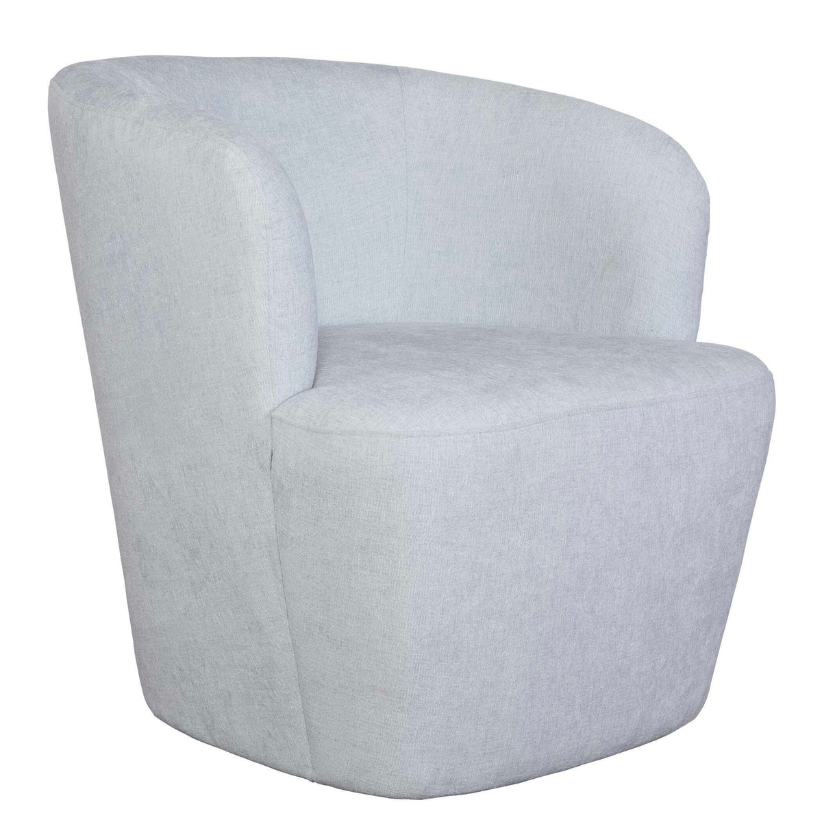 Mist Barrel Swivel Chair - Gray by Uttermost - View 4