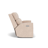 Score Transitional Fabric Power Reclining Loveseat With Power Headrests & Lumbar | Flexsteel