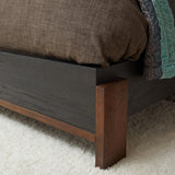 Waterfall Queen Upholstered Bed - Beige / Deep Ebony | Flexsteel