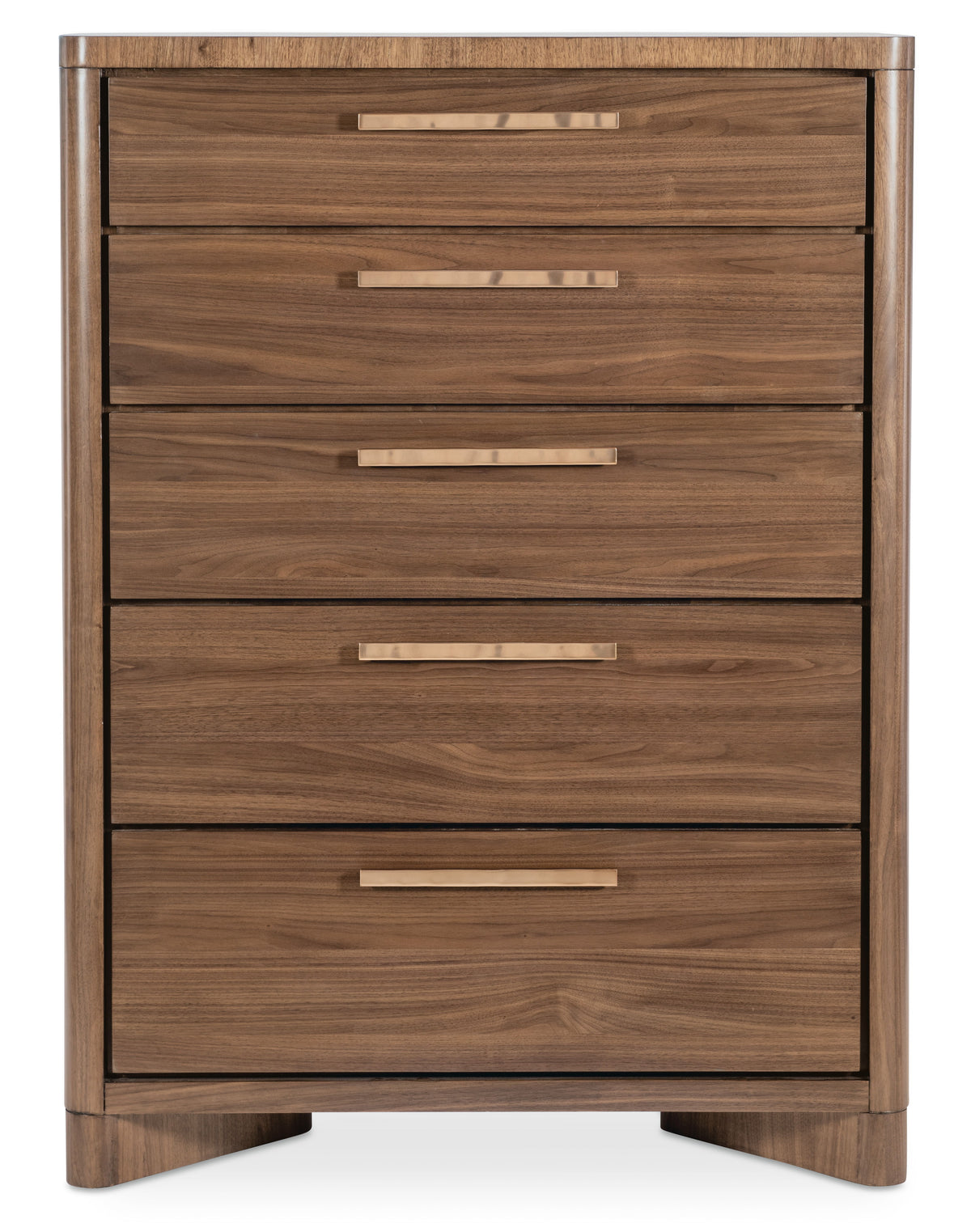 Eleana Five Drawer Chest Medium Wood - Dark Brown by Hooker Furniture - View 2