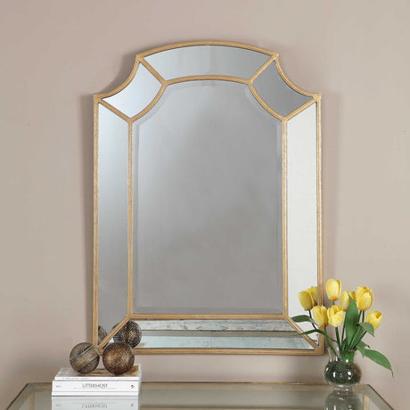 Francoli Arch Mirror - Gold by Uttermost - View 2