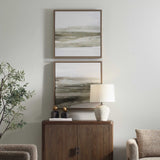 All Of A Sudden Framed Canvases (Set of 2) Black / Brown / Gray / Green - Green / Gray by Uttermost - View 2