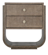 Modern Mood Two Drawer Mink Nightstand - Dark Brown by Hooker Furniture - View 3