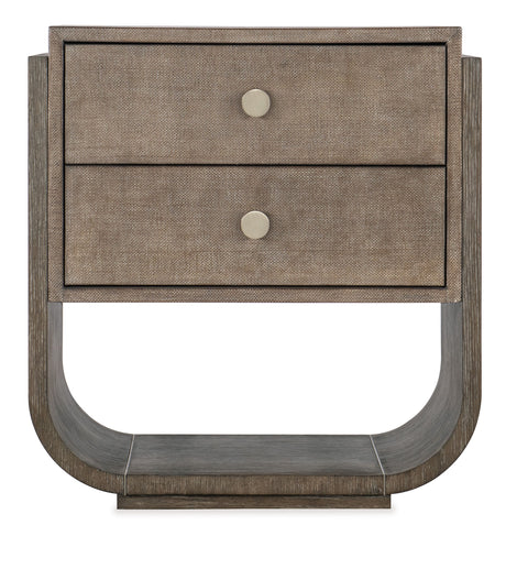 Modern Mood Two Drawer Mink Nightstand - Dark Brown by Hooker Furniture - View 3