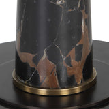 Tallarico Brass & Marble Floor Lamp Black / Bronze / Brown - Black / Dark Brown by Uttermost - View 7