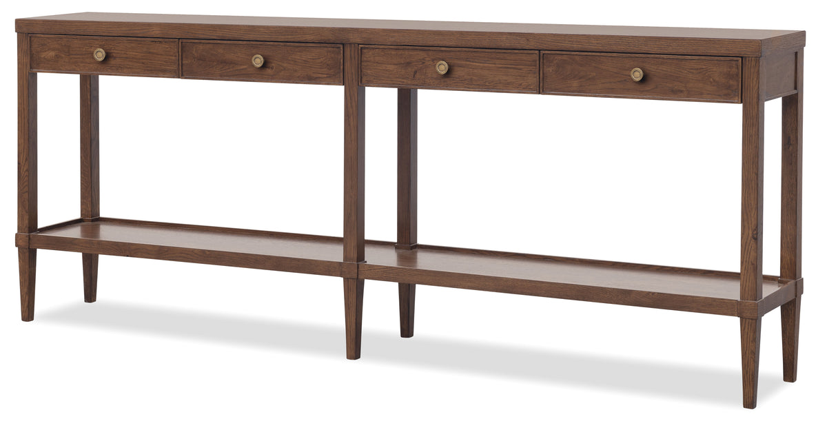 Cashiers Skinny Console Table Chestnut - Dark Brown by Hooker Furniture - View 2