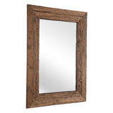 Rennick Large Reclaimed Pine Mirror - Dark Brown by Uttermost - View 4