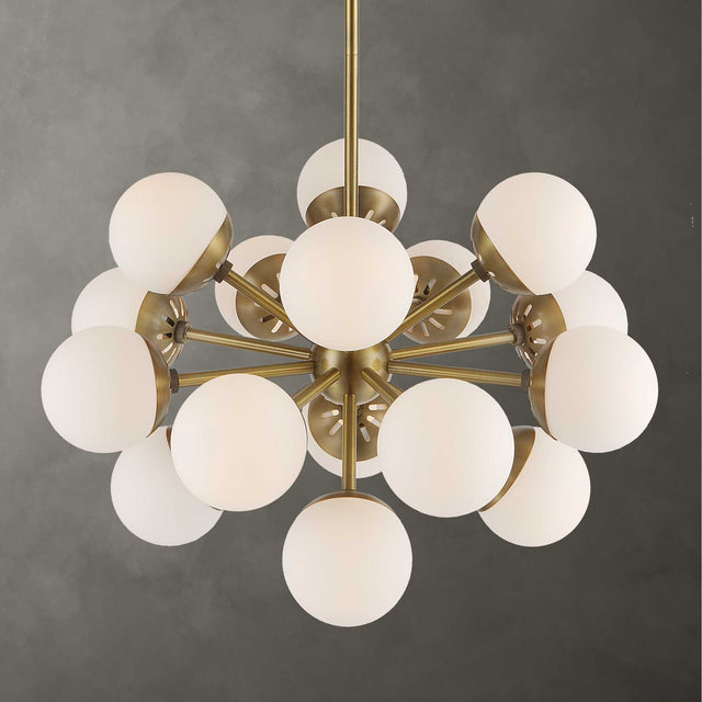Droplet 16 Light Sputnik Chandelier - Yellow by Uttermost - View 1