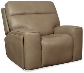 Riverton Power Gliding Recliner With Power Headrest And Lumbar - Light Brown by Hooker Furniture - View 1