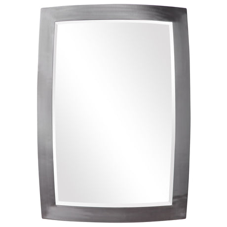 Haskill Mirror Brushed Nickel - Dark Gray by Uttermost - View 1
