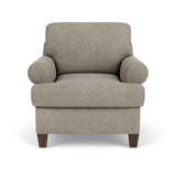 Moxy Fabric Arm Chair, T-Shaped Seat Cushion, Curved Sock Arms | Flexsteel