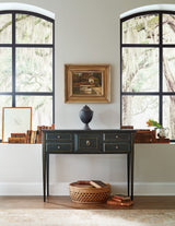 Charleston Five-Drawer Console Table - Dark Green by Hooker Furniture - View 9