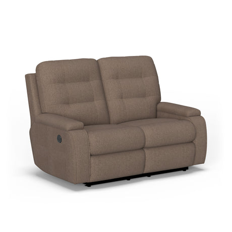 Kerrie Transitional Fabric Power Reclining Loveseat | Flexsteel