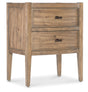 Vineyard Row Two Drawer Nightstand - Light Brown by Hooker Furniture - View 1