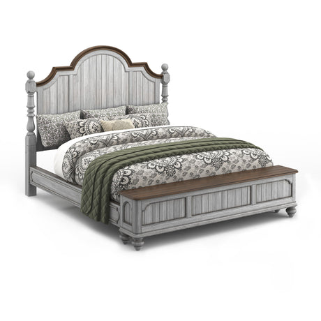 Plymouth King Storage Bed - Gray | Flexsteel
