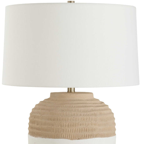 Bellaby Terracotta Table Lamp - Light Brown / White by Uttermost - View 4