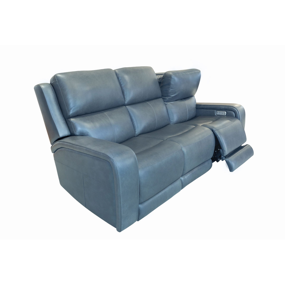 Oasis Power Reclining Sofa With Power Headrests, Lumbar, Heat & Massage - Storm | Flexsteel
