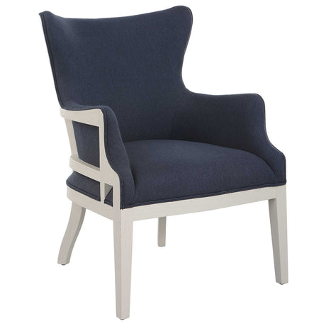 Gordonston Blue Fabric Accent Chair by Uttermost - View 4