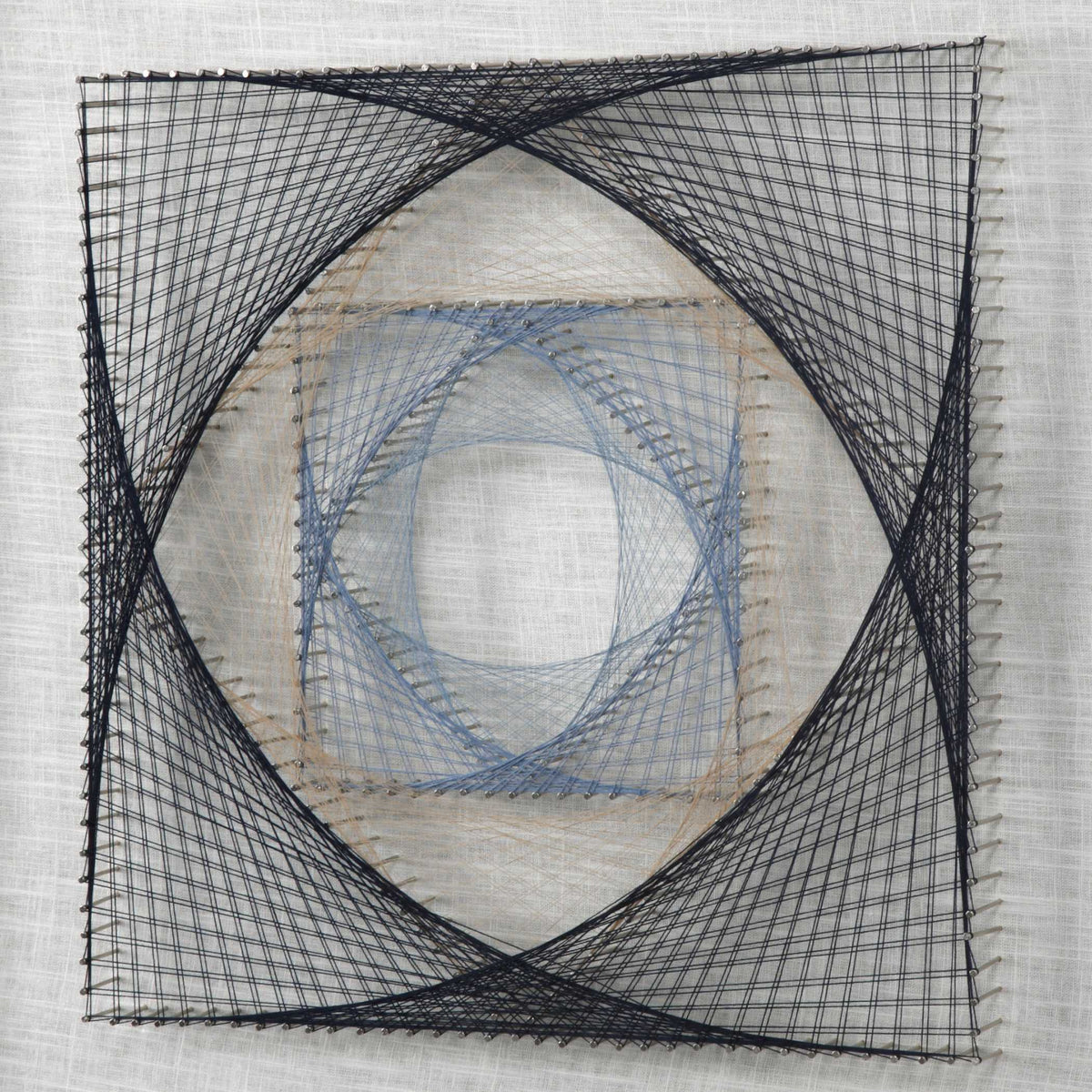 String Duet Geometric Art (Set of 2) - Black / Blue by Uttermost - View 6