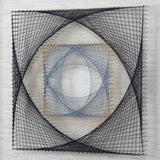 String Duet Geometric Art (Set of 2) - Black / Blue by Uttermost - View 6