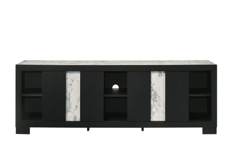 1pc Entertainment Console Rustic Charm Driftwood Wood Finish Open Shelf Living Room Furniture - sold by Home Elegance USA